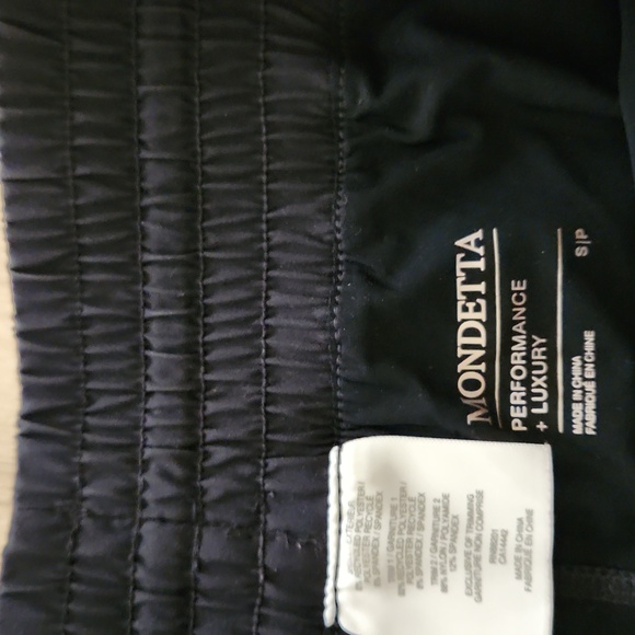 Mondetta Womens Black Gray 2 In 1 Athletic Shorts with Speckled Side Panels S - Picture 5 of 9